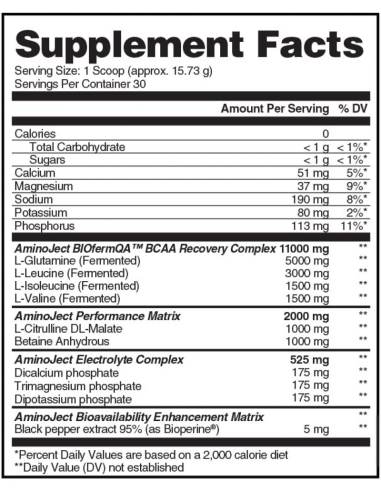 Aminoject 472 gr