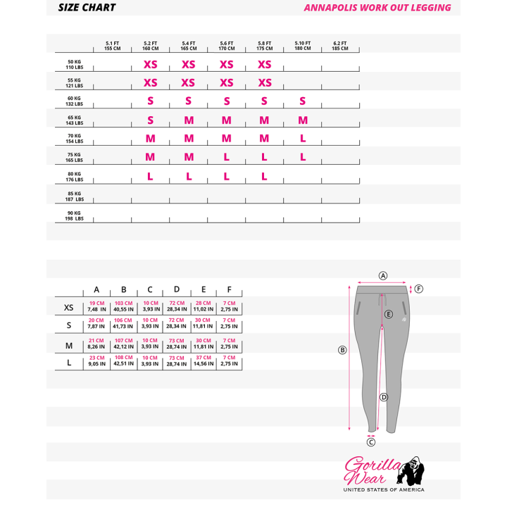 Annapolis Work Out Legging