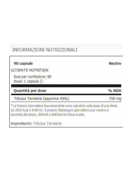Tribulus Terrestris 90 Cap