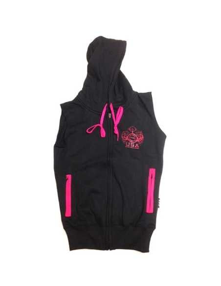 Women’s Sleeveless Hooded Sweatshirt