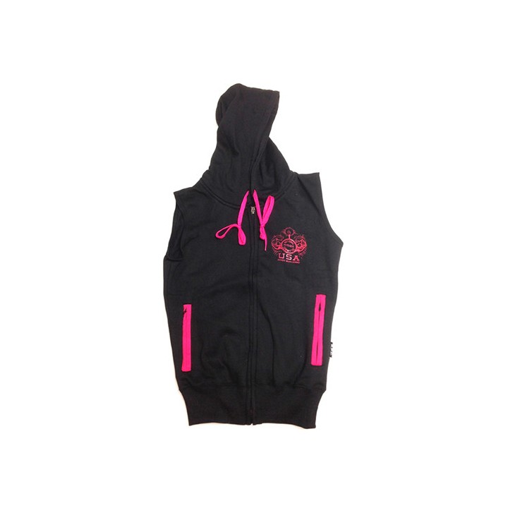 Women’s Sleeveless Hooded Sweatshirt