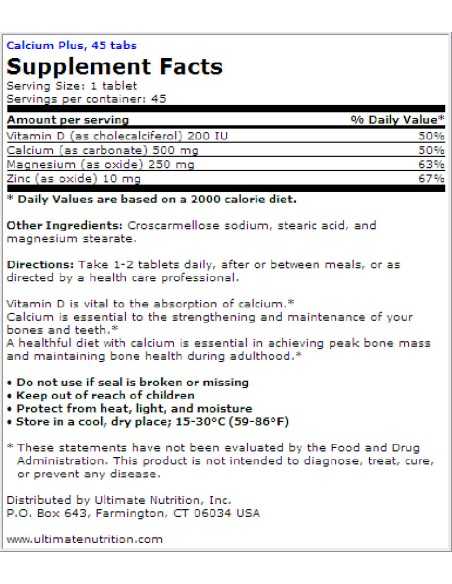Calcium Plus 45 tab