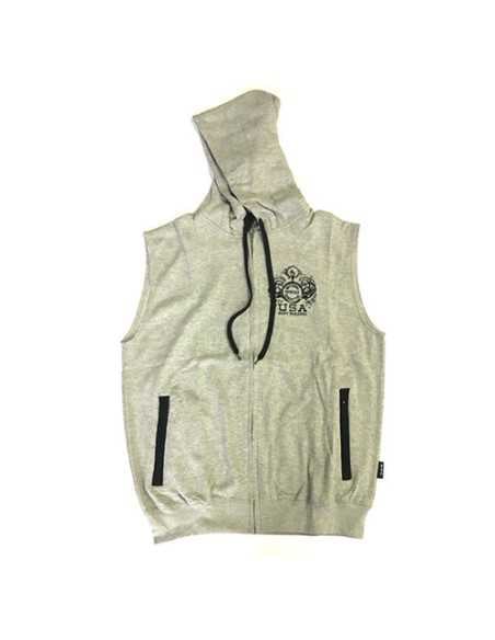 Sleeveless Hooded Jacket