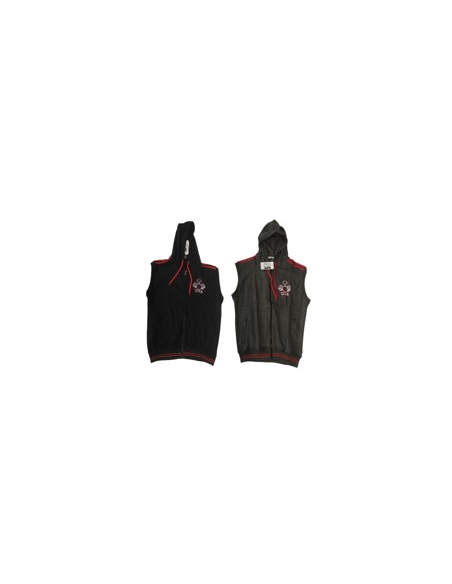 Sleeveless Hooded Jacket