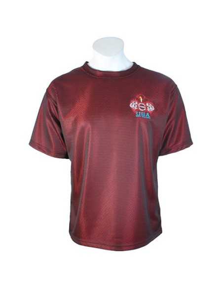 Embroidered 2-Tone Mesh T
