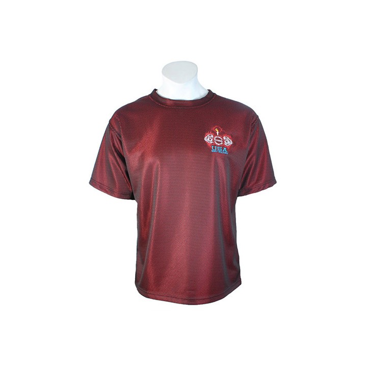 Embroidered 2-Tone Mesh T
