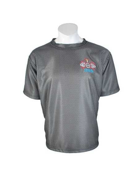 Embroidered 2-Tone Mesh T