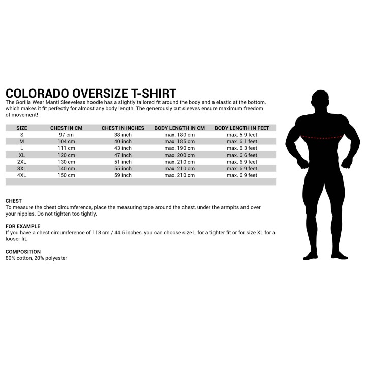 Gorilla Wear - Colorado Oversized T-Shirt