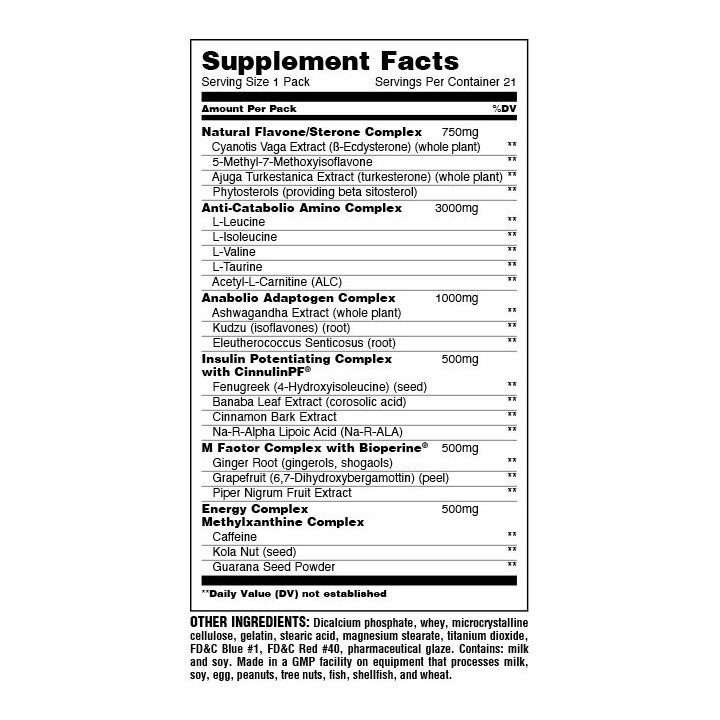 Animal Methoxy Stack 21 Paks