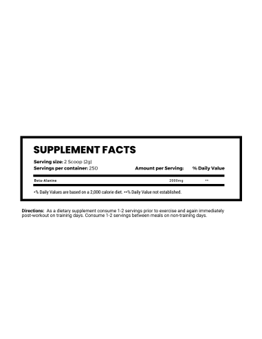 MS Beta Alanine - 500 g