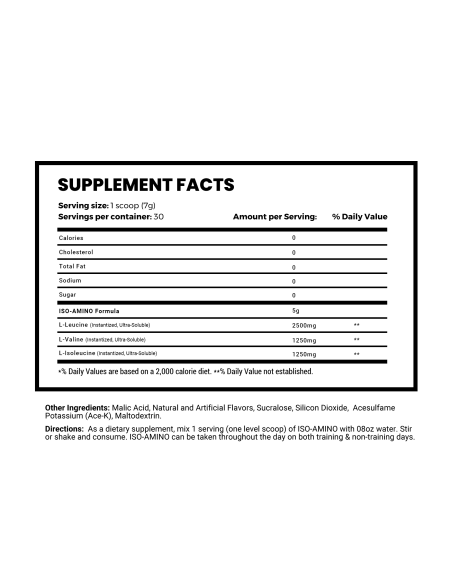 MS ISO-Amino Blue Bomb-Sicle  30 Servings