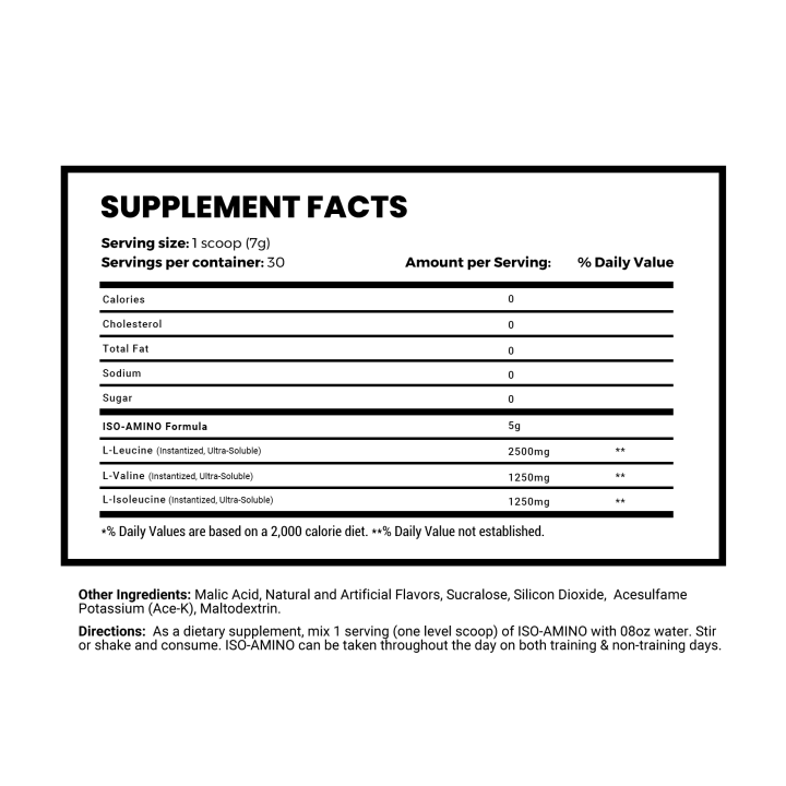 MS ISO-Amino Blue Bomb-Sicle  30 Servings