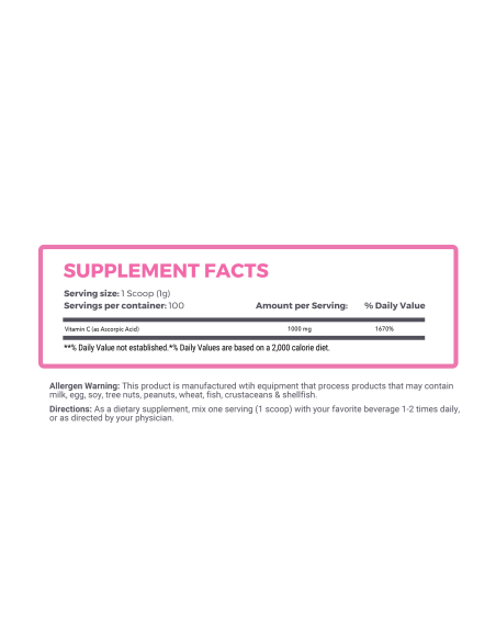 Vitamin C - 100 Servings