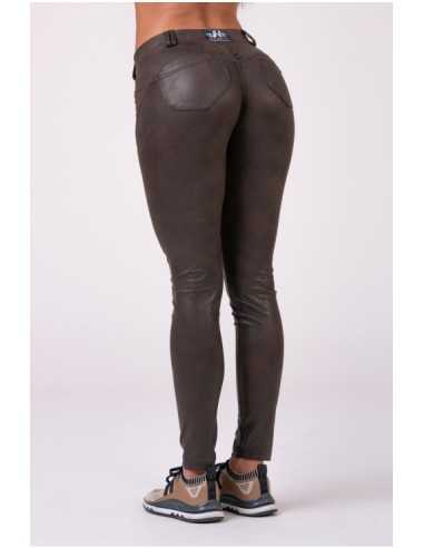NEBBIA LEATHER LOOK BUBBLE BUTT PANTS 538