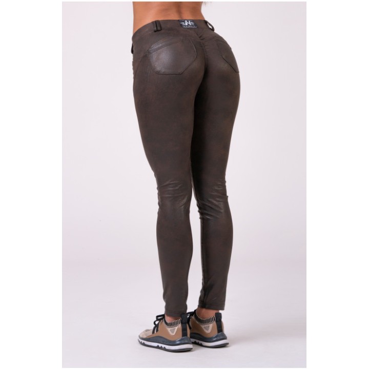NEBBIA LEATHER LOOK BUBBLE BUTT PANTS 538