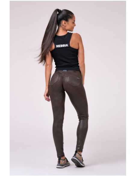 NEBBIA LEATHER LOOK BUBBLE BUTT PANTS 538