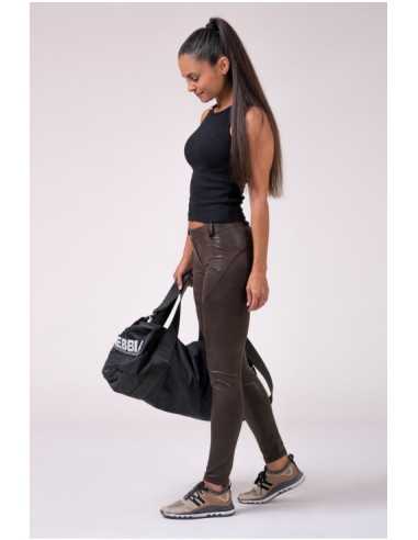 NEBBIA LEATHER LOOK BUBBLE BUTT PANTS 538