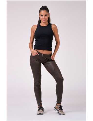 NEBBIA LEATHER LOOK BUBBLE BUTT PANTS 538