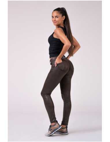 NEBBIA LEATHER LOOK BUBBLE BUTT PANTS 538