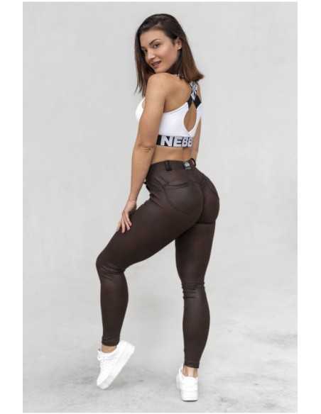 NEBBIA LEATHER LOOK BUBBLE BUTT PANTS 538