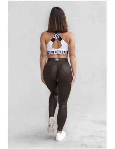 NEBBIA LEATHER LOOK BUBBLE BUTT PANTS 538