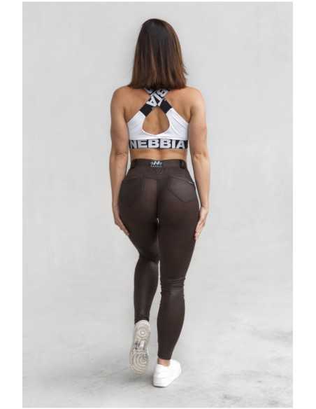 NEBBIA LEATHER LOOK BUBBLE BUTT PANTS 538