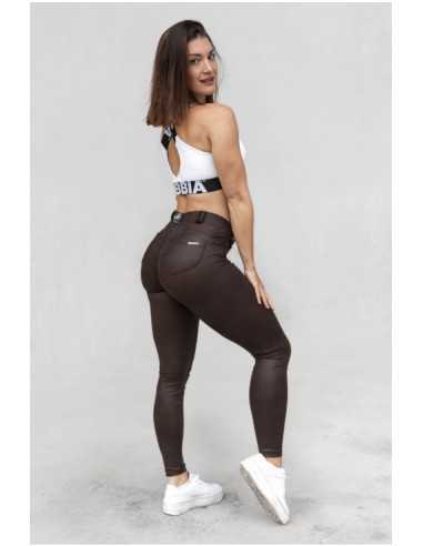 NEBBIA LEATHER LOOK BUBBLE BUTT PANTS 538