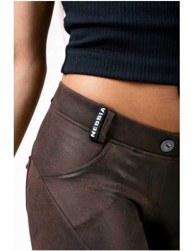 NEBBIA LEATHER LOOK BUBBLE BUTT PANTS 538