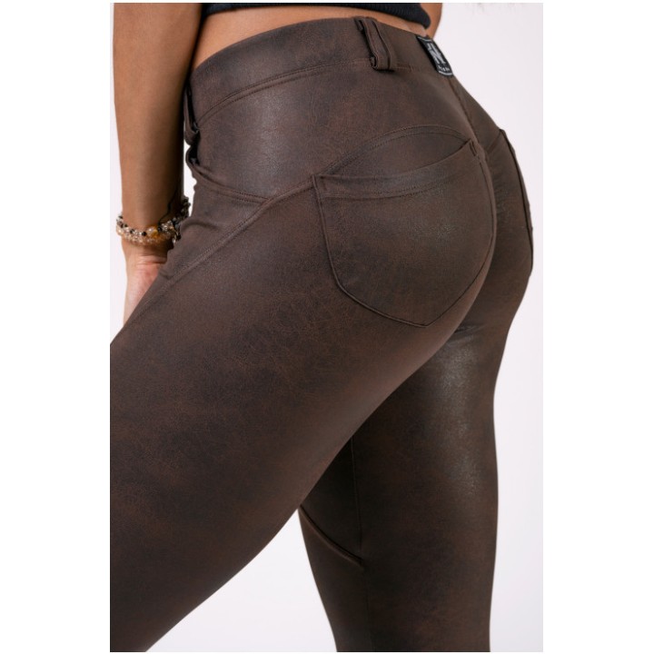 NEBBIA LEATHER LOOK BUBBLE BUTT PANTS 538