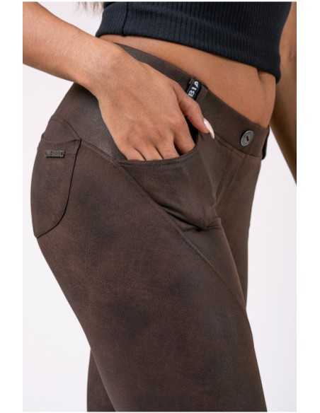 NEBBIA LEATHER LOOK BUBBLE BUTT PANTS 538