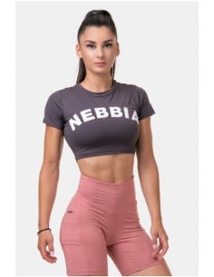 NEBBIA Short Sleeve Sporty Crop Top 584