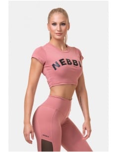 NEBBIA Short Sleeve Sporty Crop Top 584 2