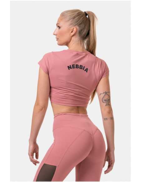 NEBBIA Short Sleeve Sporty Crop Top 584