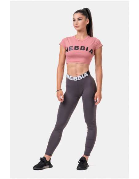 NEBBIA Short Sleeve Sporty Crop Top 584
