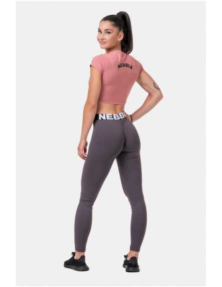 NEBBIA Short Sleeve Sporty Crop Top 584