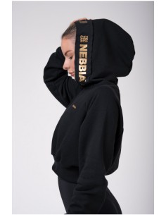 NEBBIA GOLDEN CROPPED HOODIE 824 2