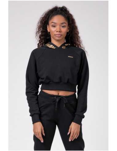NEBBIA GOLDEN CROPPED HOODIE 824