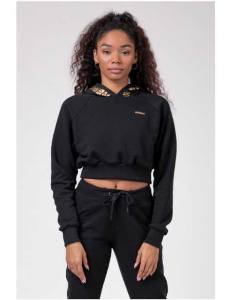 NEBBIA GOLDEN CROPPED HOODIE 824