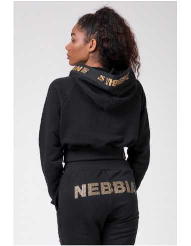 NEBBIA GOLDEN CROPPED HOODIE 824
