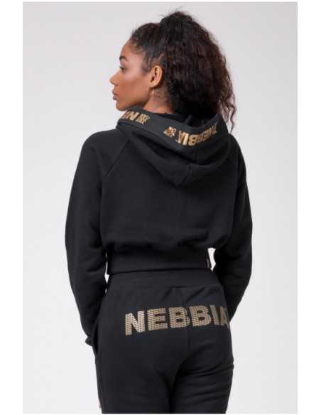 NEBBIA GOLDEN CROPPED HOODIE 824