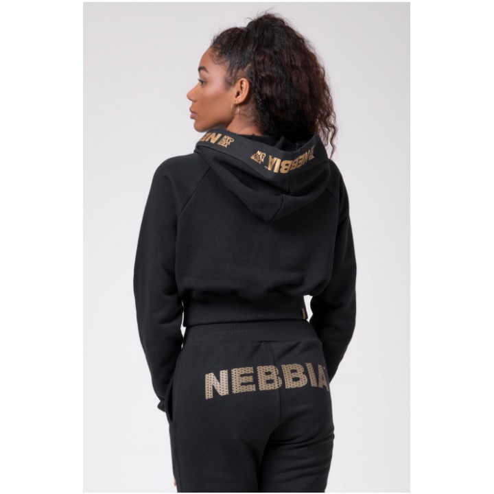 NEBBIA GOLDEN CROPPED HOODIE 824