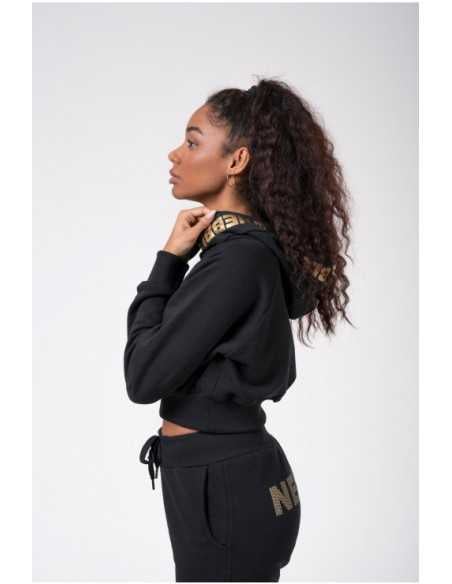 NEBBIA GOLDEN CROPPED HOODIE 824