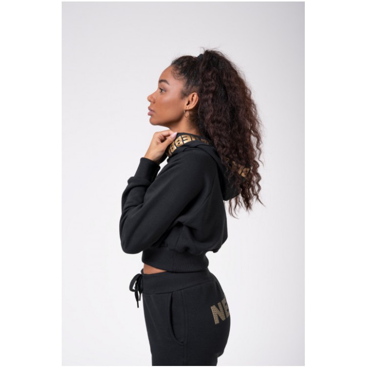 NEBBIA GOLDEN CROPPED HOODIE 824