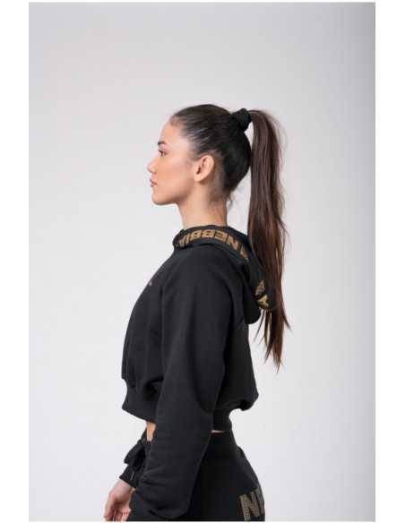 NEBBIA GOLDEN CROPPED HOODIE 824