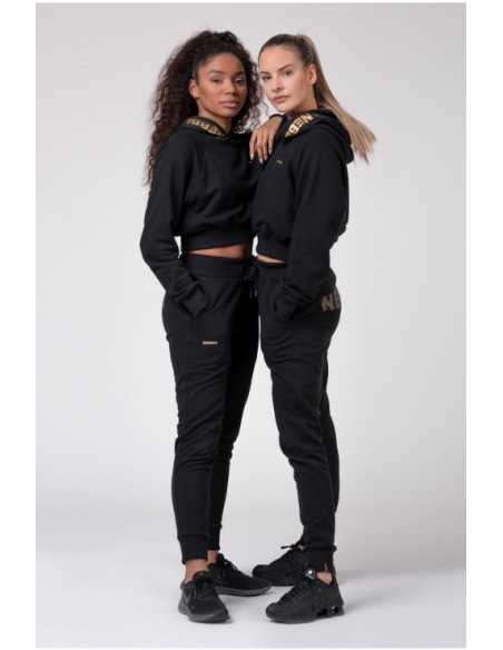 NEBBIA GOLDEN CROPPED HOODIE 824