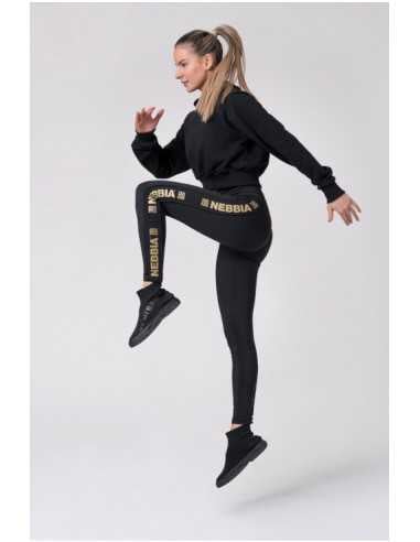 NEBBIA GOLDEN CROPPED HOODIE 824