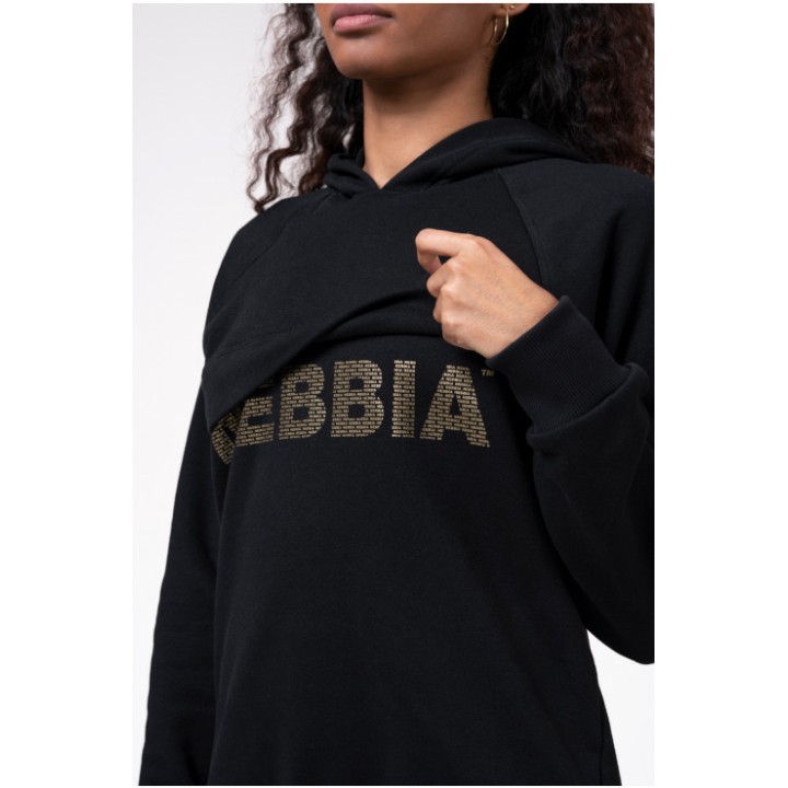 NEBBIA LONG HOODIE “INTENSE FOCUS” 825