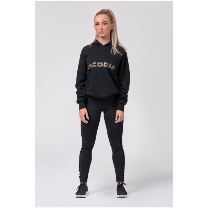 NEBBIA LONG HOODIE “INTENSE FOCUS” 825