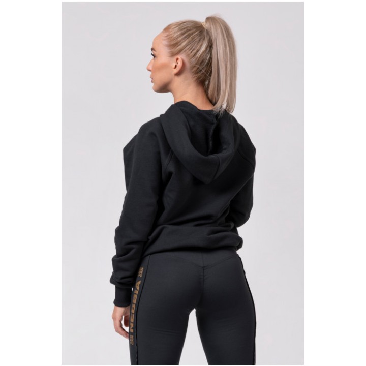 NEBBIA LONG HOODIE “INTENSE FOCUS” 825