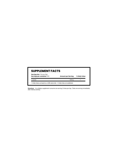 Leucine - 100 Servings